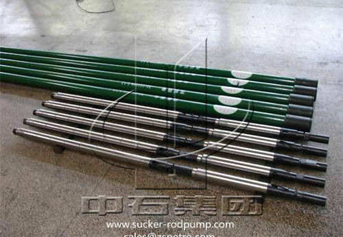 25 - tuyauterie de pompe de puits de longueur de 30ft avec le surgeon sous la surface Rod Pump de plongeur en métal de jet